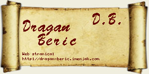 Dragan Berić vizit kartica